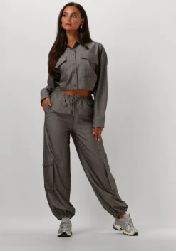 grijze refined department cargobroeken vikki