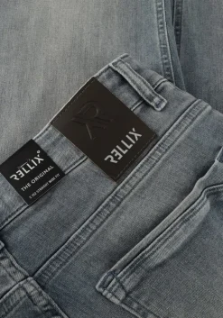 grijze rellix straight leg jeans 2617 straight wide fit jeans