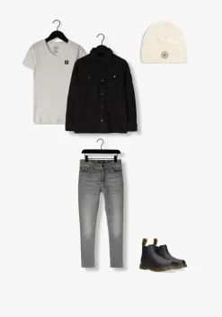 grijze rellix tapered jeans dean tapered