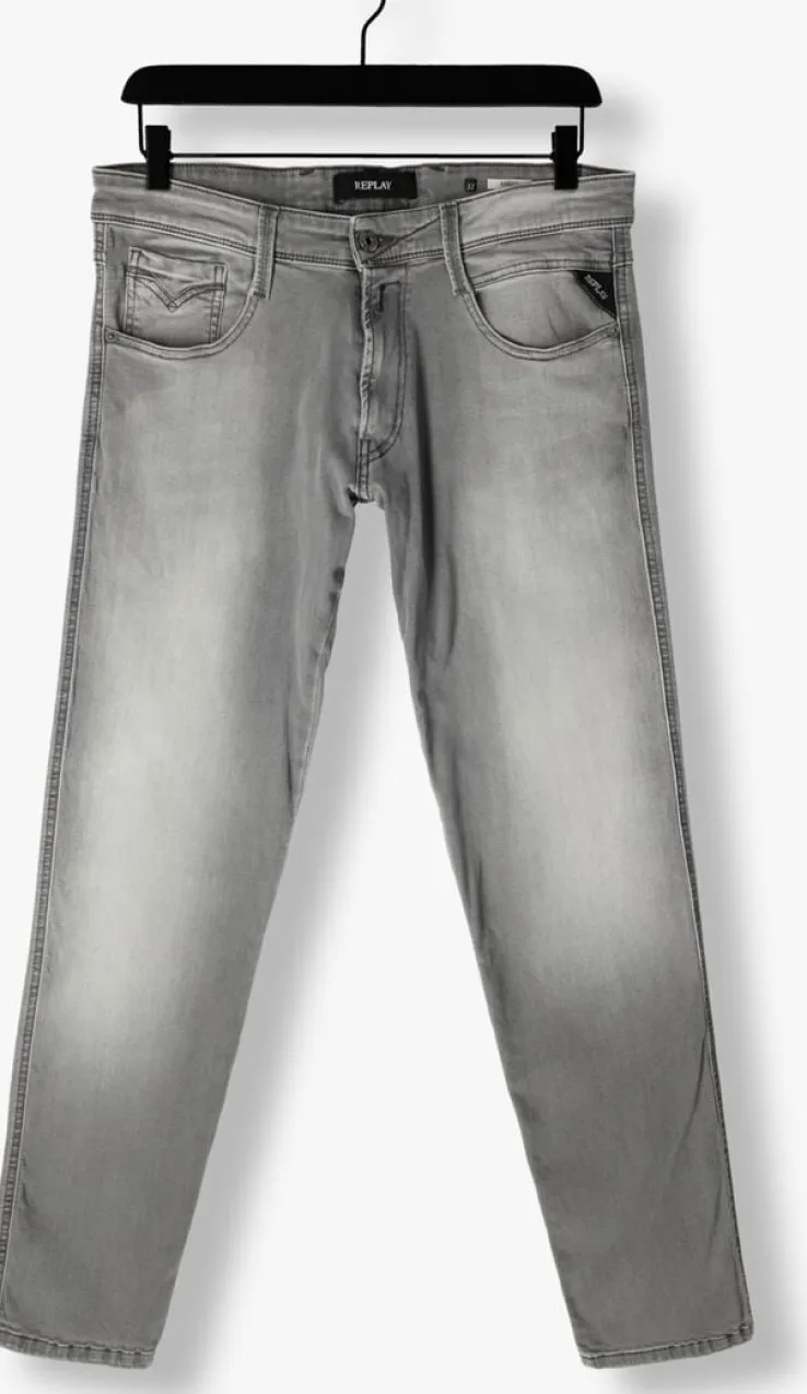 grijze replay slim fit jeans anbass pants