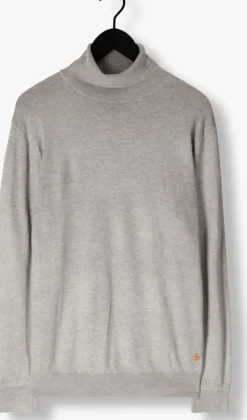 grijze scotch & soda coltrui regular fit essentials turtle in eco vero
