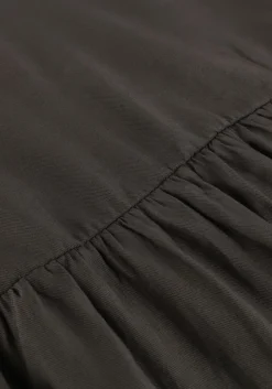 grijze scotch & soda mini jurk easy fit long sleeve dress with smock details