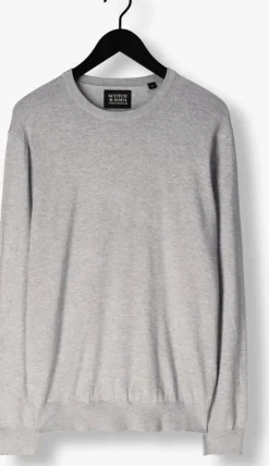 grijze scotch & soda trui viscose pullover crewneck