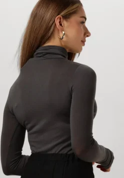 grijze second female coltrui matima t-neck tee