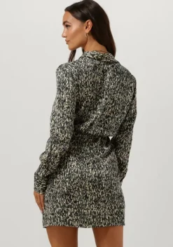 grijze second female mini jurk luna dress