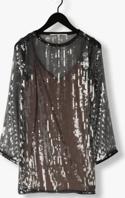 grijze second female mini jurk posh dress