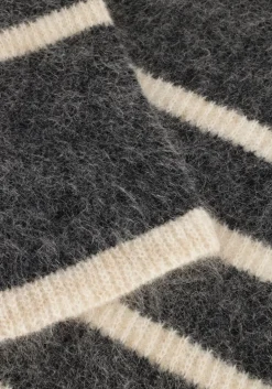 grijze second female trui ovalis knit t-neck