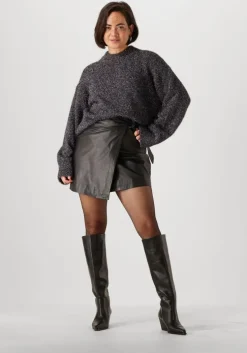 grijze second female trui lamilla knit o-neck