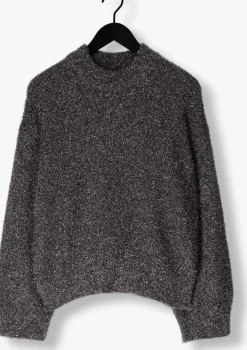 grijze second female trui lamilla knit o-neck