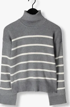 grijze selected femme coltrui slfkamma ls knit roll neck