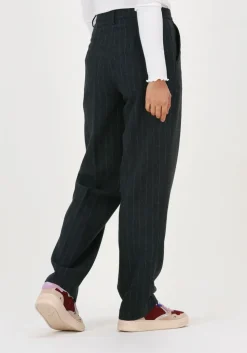 grijze selected femme pantalon slfmercy hw tapered wool pant