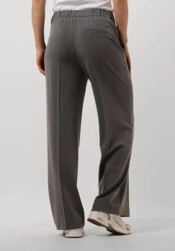 grijze selected femme pantalon slfemma-tara mw wide pant