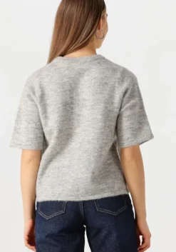 grijze selected femme top slflulu 2/4 knit cardigan