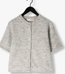 grijze selected femme top slflulu 2/4 knit cardigan