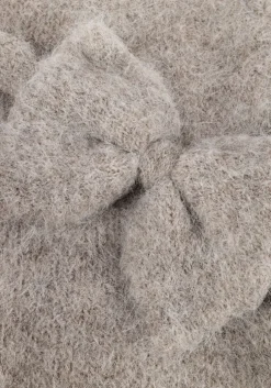 grijze selected femme vest slfgabella ls knit bow cardigan