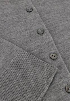 grijze selected femme vest slfthea ls knit merino cardigan