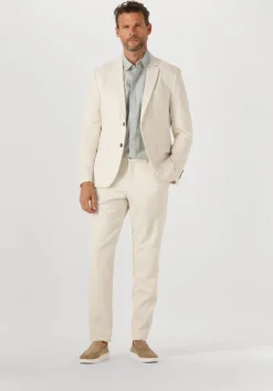 grijze selected homme casual overhemd slhslim-sun shirt ls noos