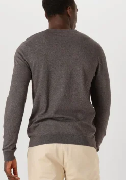 grijze selected homme trui slhberg crew neck noos