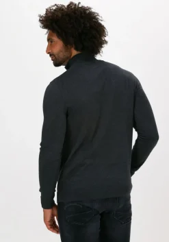 grijze selected homme trui slhberg half zip cardigan noos