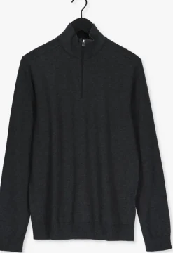 grijze selected homme trui slhberg half zip cardigan noos