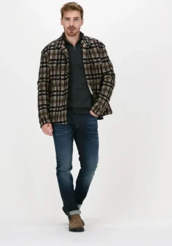 grijze selected homme trui slhberg half zip cardigan noos