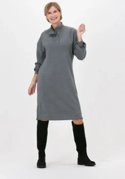 grijze simple midi jurk blair