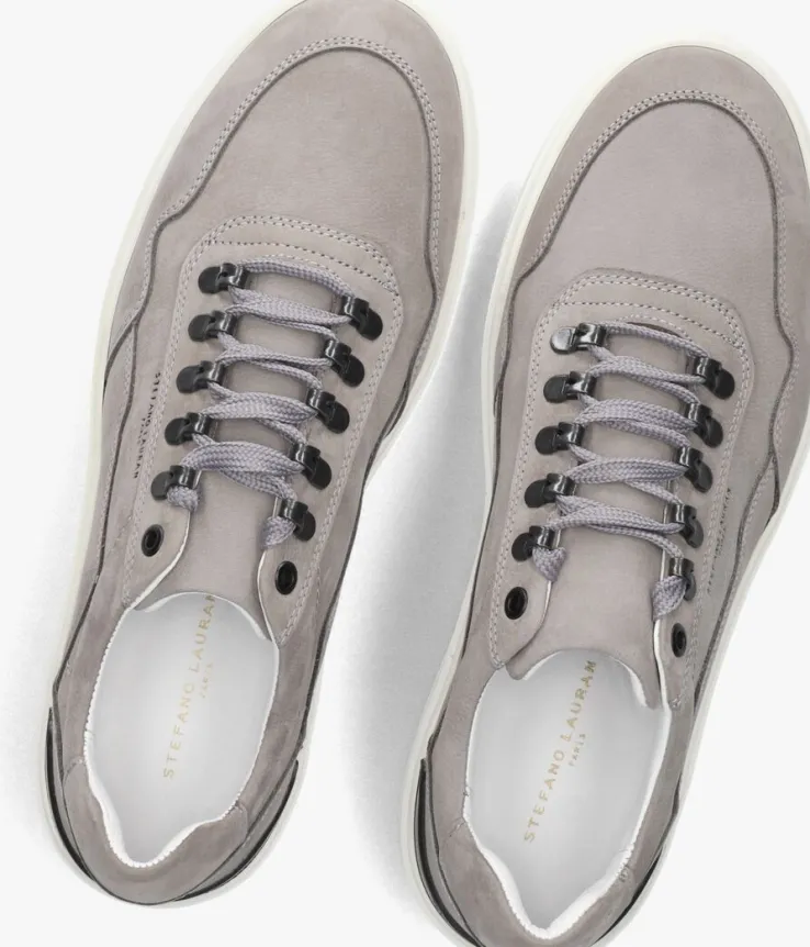 grijze stefano lauran lage sneakers lj2502