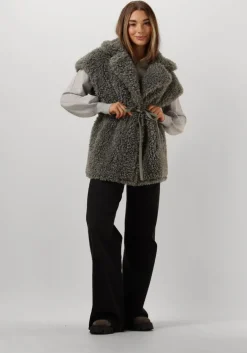 grijze summum trui round neck sweater soft viscose polyamide knit