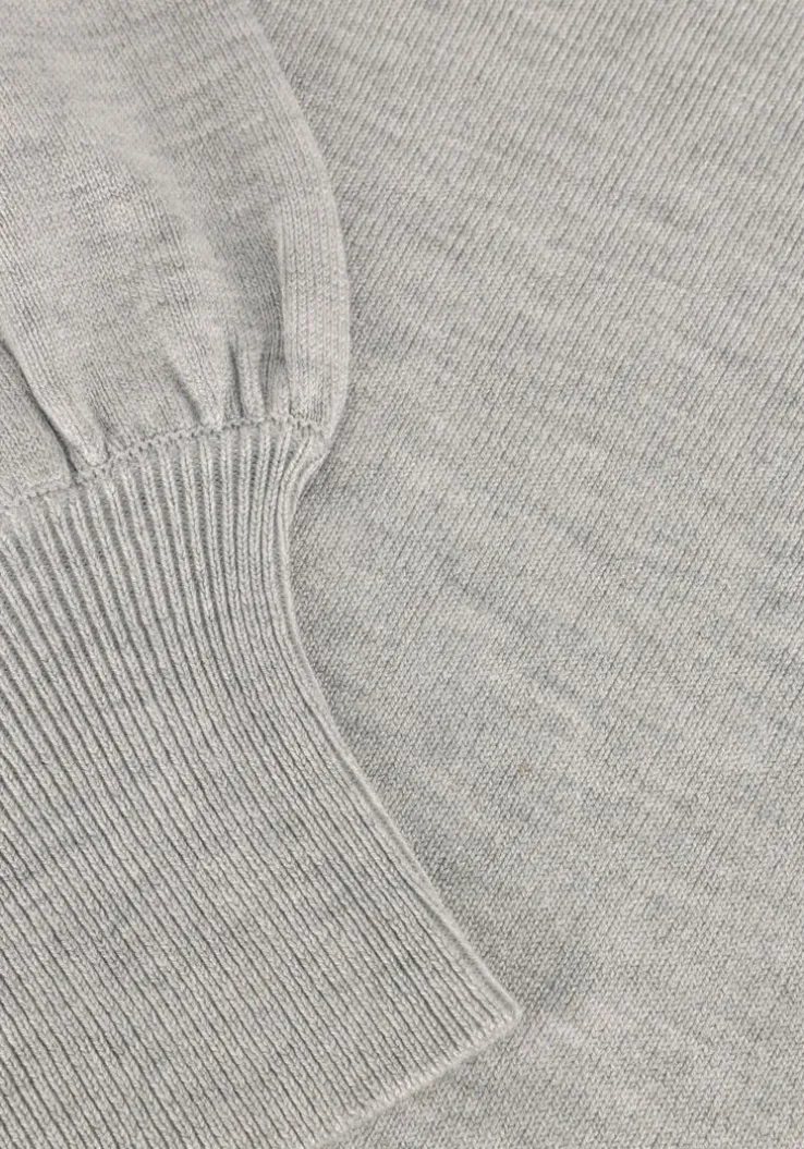 grijze summum trui round neck sweater soft viscose polyamide knit