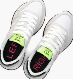 grijze sun68 lage sneakers ally solid nylon