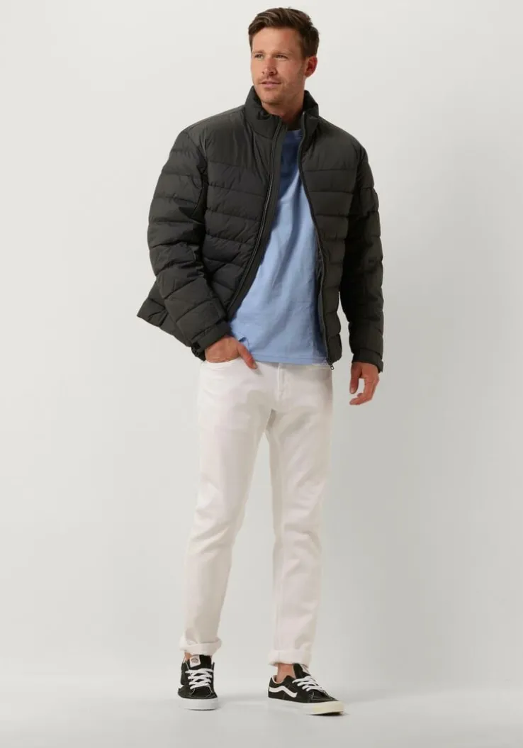 grijze tommy hilfiger jack mid new york puffer