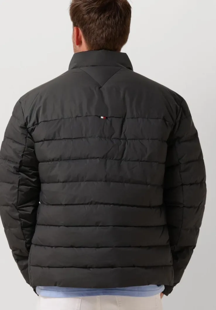 grijze tommy hilfiger jack mid new york puffer