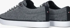 grijze tommy hilfiger lage sneakers th hi vulc low