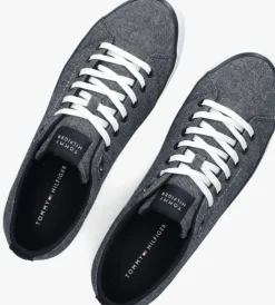 grijze tommy hilfiger lage sneakers th hi vulc low