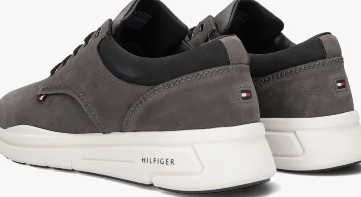 grijze tommy hilfiger lage sneakers hilfiger comfort hybrid shoe