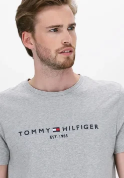 grijze tommy hilfiger t-shirt tommy logo tee