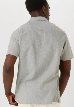 grijze tommy jeans casual overhemd tjm linen blend camp ss ext