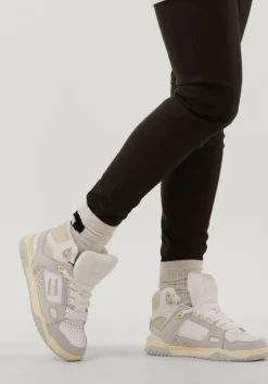 grijze tommy jeans hoge sneakers droid mid dames