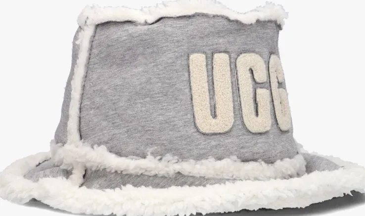grijze ugg hoed bonded fleece bucket hat