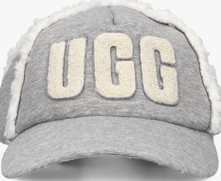 grijze ugg pet bondfed fleece baseball cap