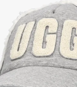 grijze ugg pet bondfed fleece baseball cap