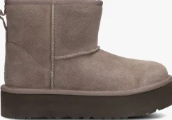 grijze ugg vachtlaarzen kids classic mini platform