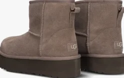 grijze ugg vachtlaarzen kids classic mini platform