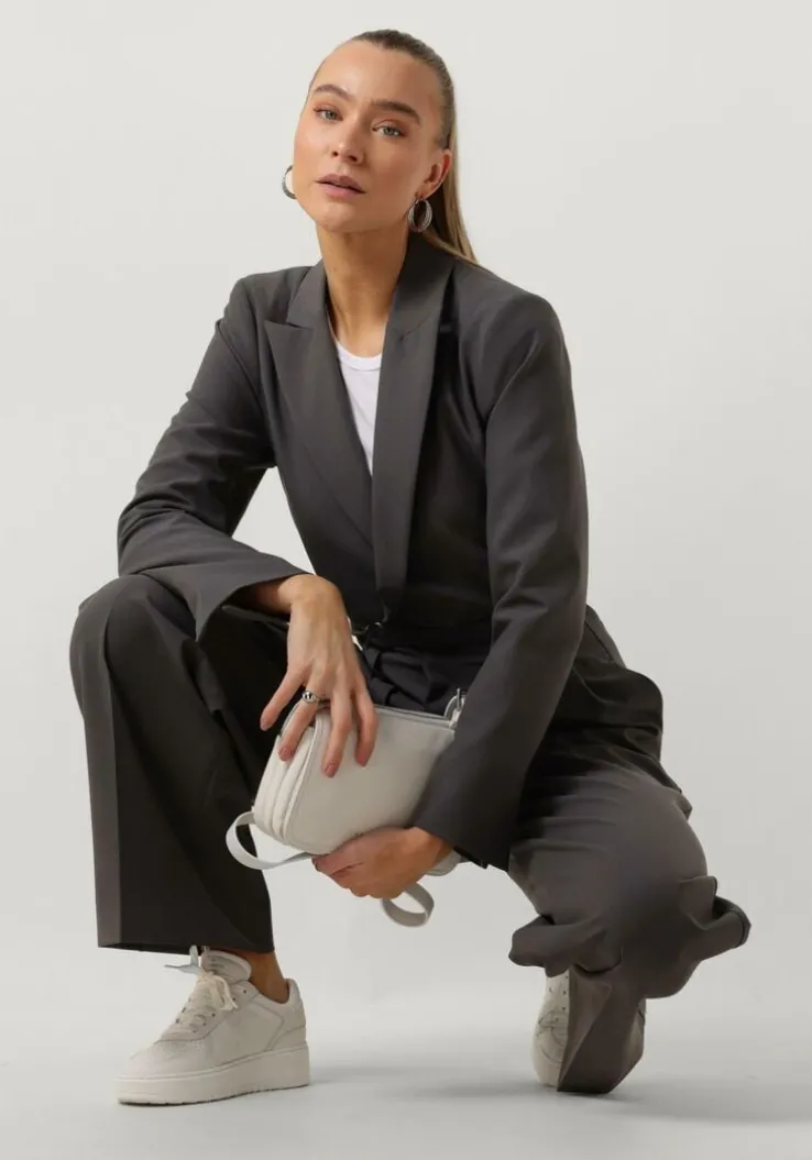 grijze vanilia jumpsuit chic wide leg jumpsuit