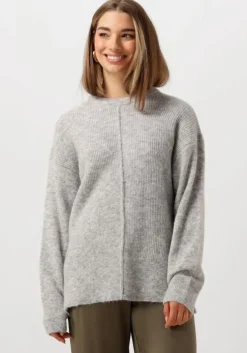grijze vanilia trui abigail structured sweater