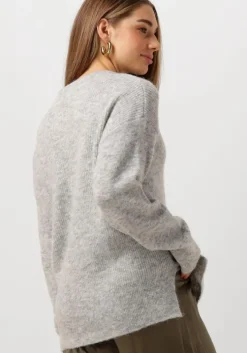 grijze vanilia trui abigail structured sweater