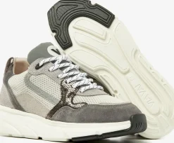 grijze via vai lage sneakers vic celia