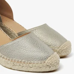 grijze via vai sandalen met hak flora braid