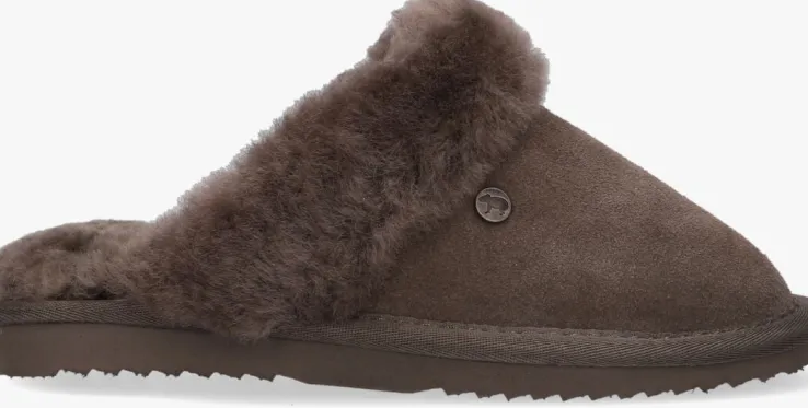 grijze warmbat pantoffels flurry kids