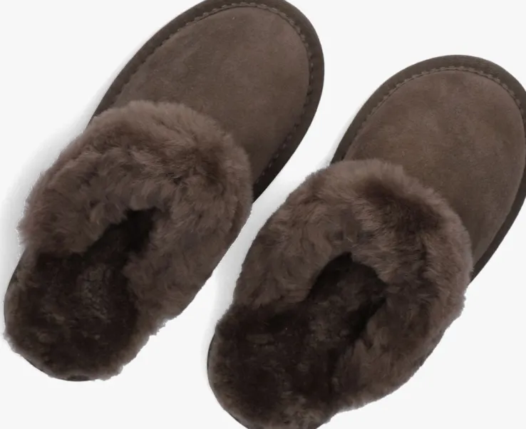 grijze warmbat pantoffels flurry kids